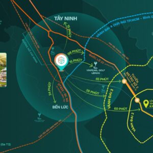 Chuyển nhượng biệt thự song lập Green City - Vị trí kết nối