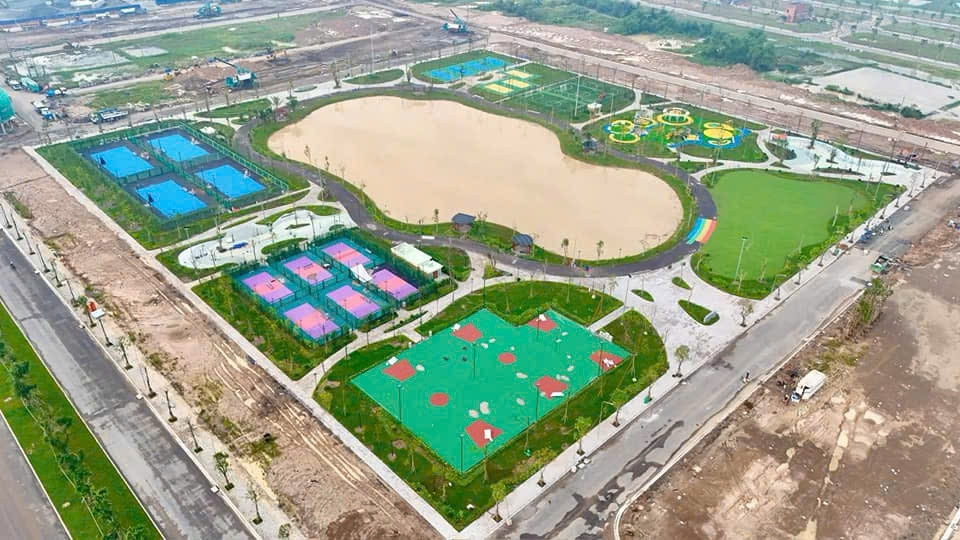Hệ thống tiện ích thể thao liên hoàn được triển khai đồng bộ với sân cỏ đa năng