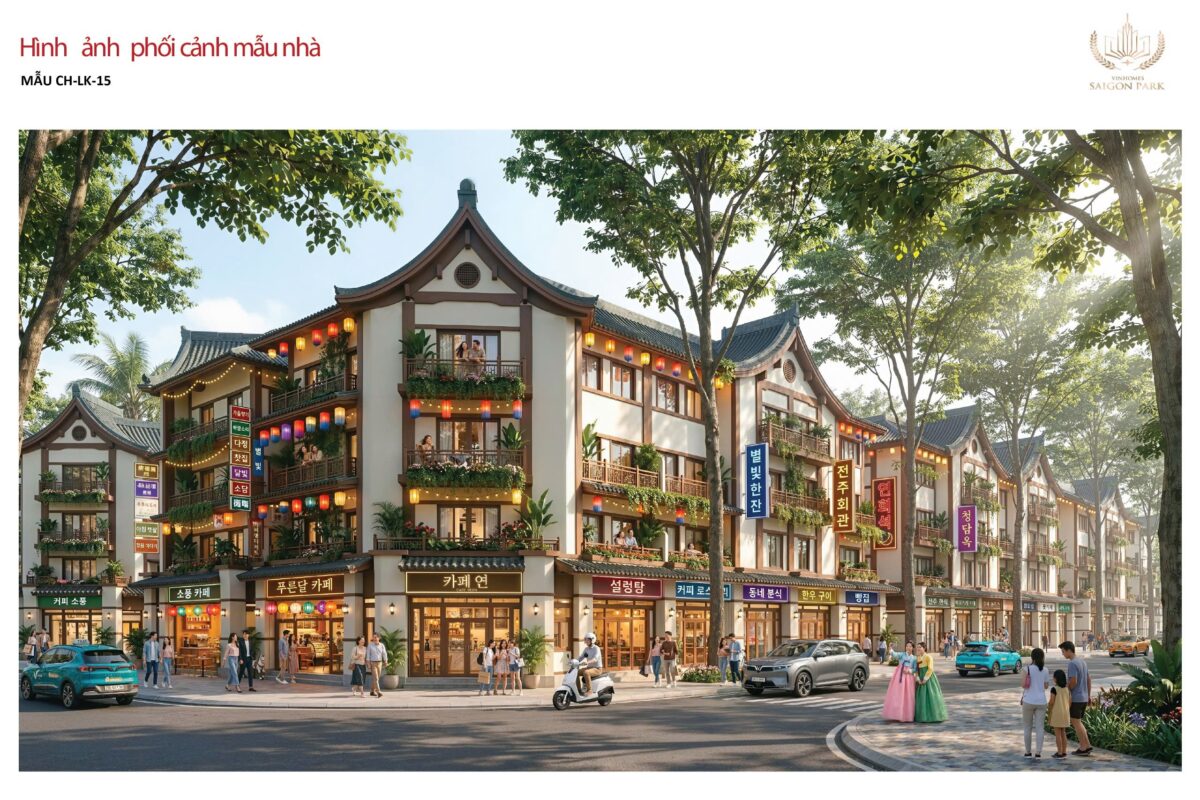 Mẫu nhà Vinhomes Sai Gon Park theo phong cách Hàn Quốc