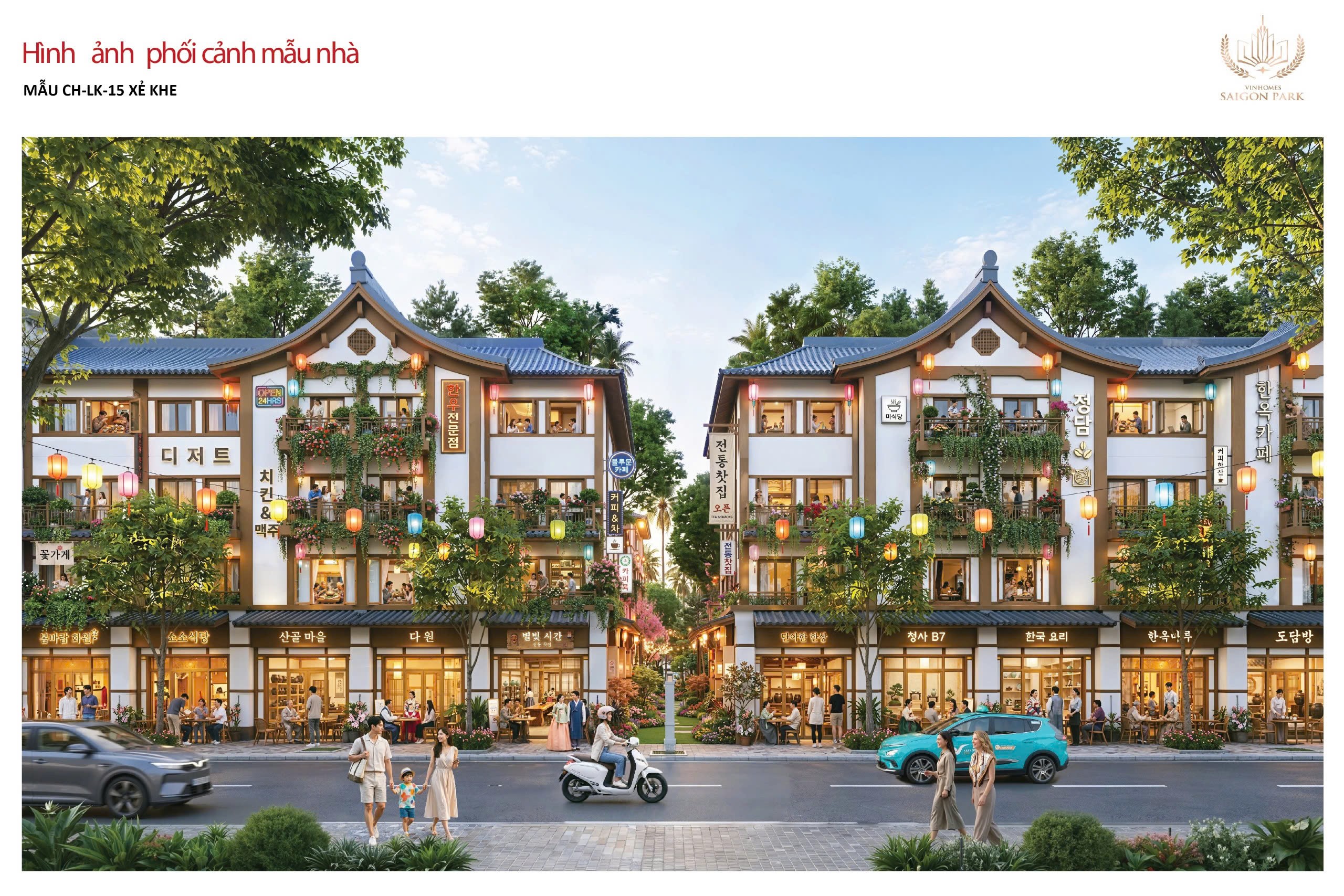 Mẫu nhà Vinhomes Sai Gon Park theo phong cách Nhật Bản