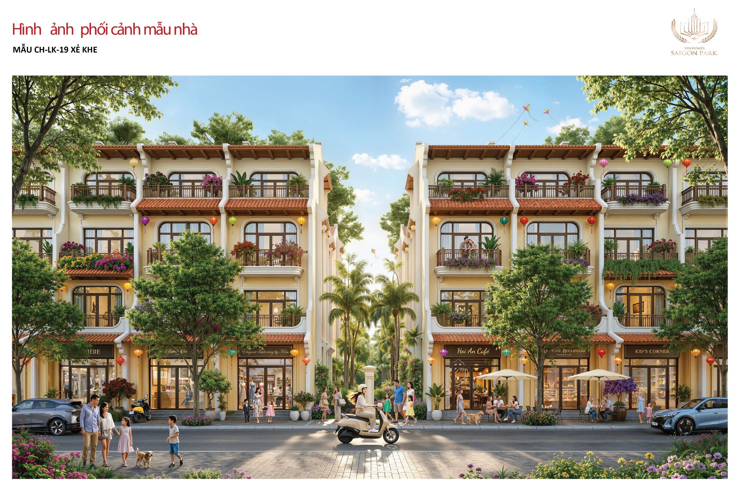 Mẫu nhà Vinhomes Sai Gon Park theo phong cách indochine