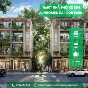 Nhà phố xẻ khe Vinhomes Sai Gon Park 80m2