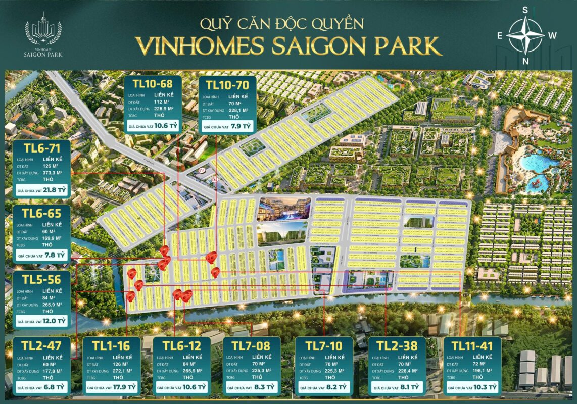 bang gia moi nhat vinhomes sai gon park khu giao tho