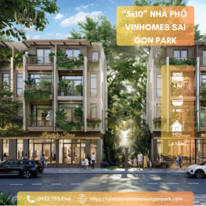 Mẫu nhà phố 50m2 Vinhomes Sai Gon Park