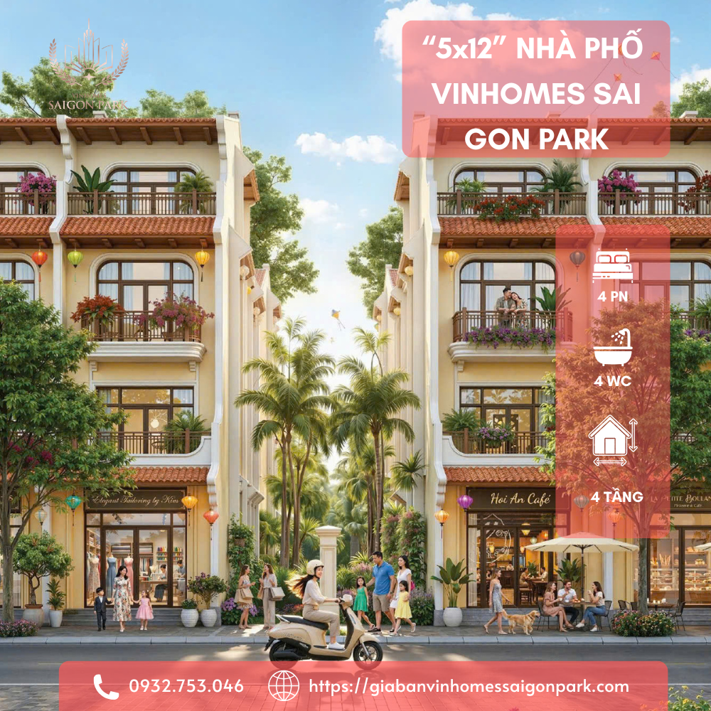 Nhà phố 60m2 Vinhomes Sai Gon Park mã căn AS68-27