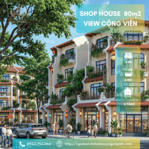 Mẫu Shophouse Vinhomes sai gon park 80m2