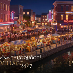lang am thuc giai tri Global Village vinhomes sai gon park