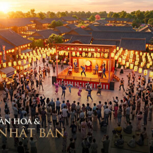 Làng cổ văn hóa ẩm thực Nhật Bản tại Vinhomes Sai Gon Park