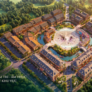 Phối cảnh làng giải trí ẩm thực Vinhomes Sai Gon Park
