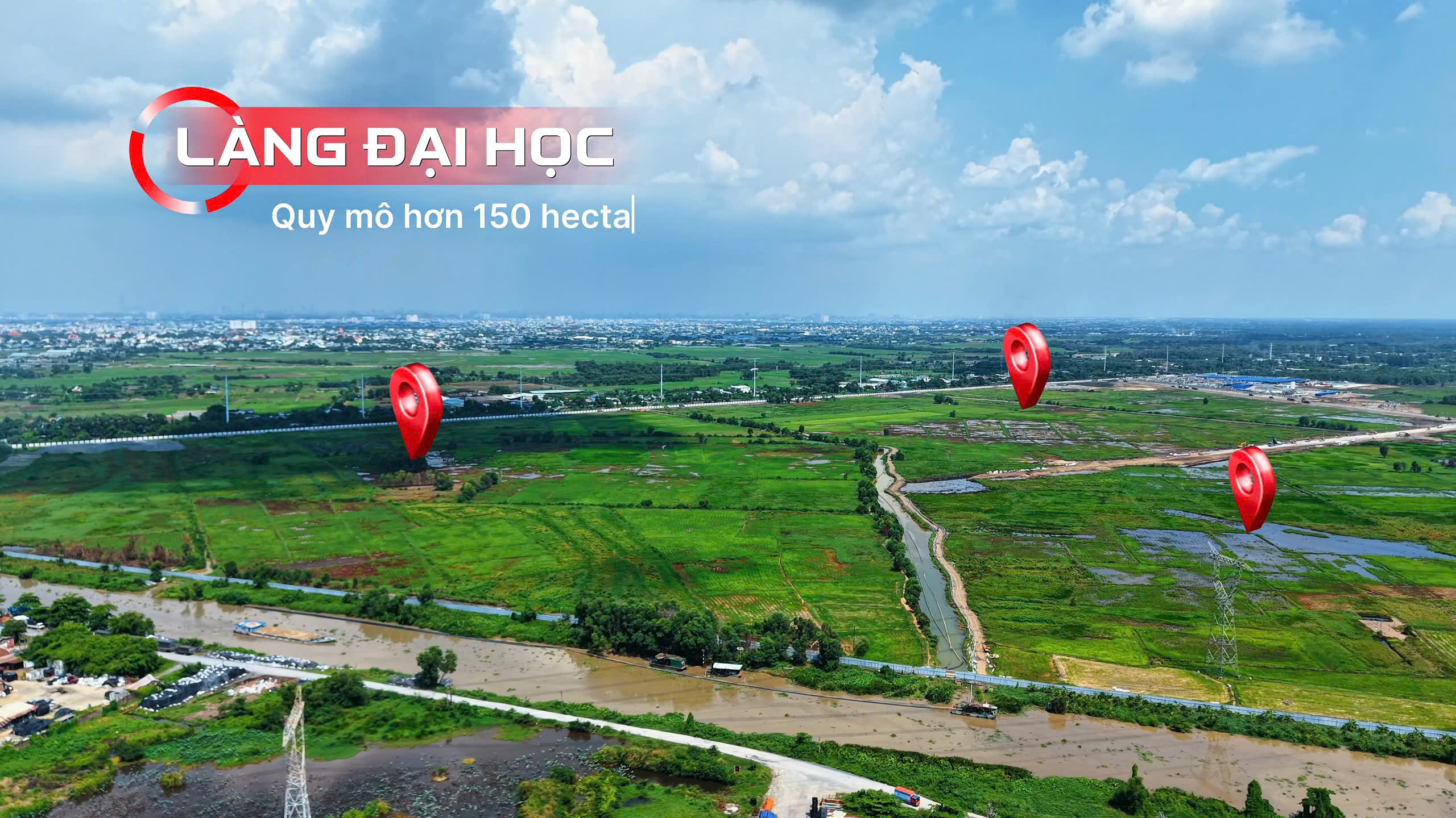 Ảnh chụp thực tế làng đại học quốc tế và trong nước quy mô 150 hecta tại Vinhomes Sai Gon Park 15-6-2026 